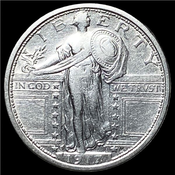 1917-S Type 1 Standing Liberty Quarter NEARLY UNCIRCULATED