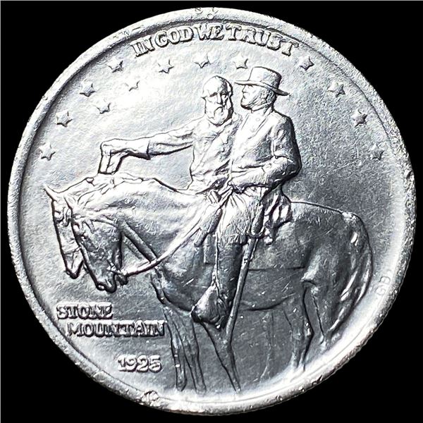 1925 Stone Mountain Silver Half Dollar  CLOSELY UNCIRCULATED