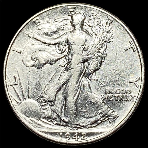 1942 Walking Liberty Half Dollar NEARLY  UNCIRCULATED