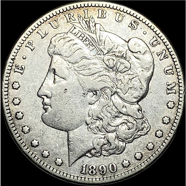 1890-CC Silver Morgan Dollar NEARLY  UNCIRCULATED