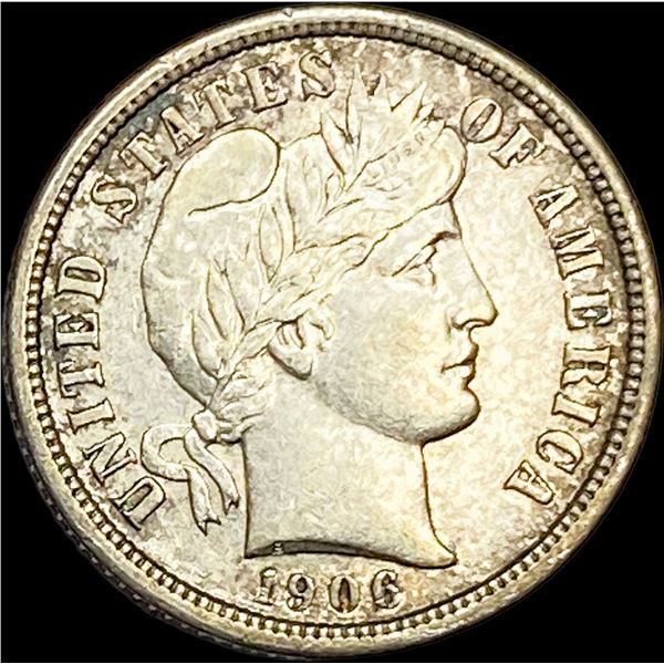 1906-S Silver Barber Dime CLOSELY  UNCIRCULATED