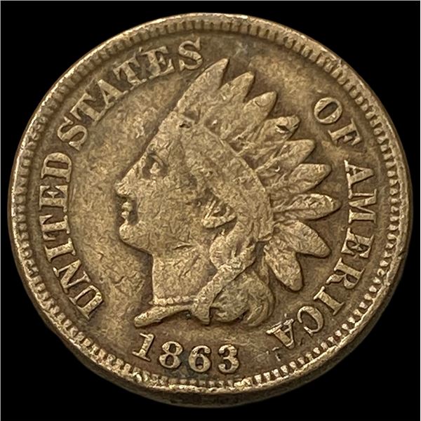 1863 Indian Head Cent NEARLY UNCIRCULATED