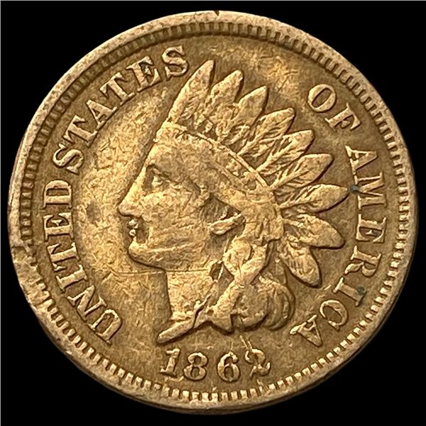 1862 Indian Head Cent NEARLY UNCIRCULATED
