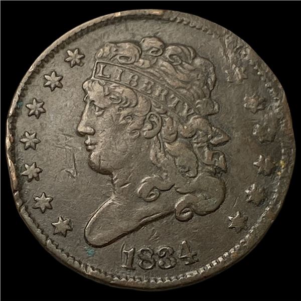 1834 Classic Head Half Cent LIGHTLY  CIRCULATED