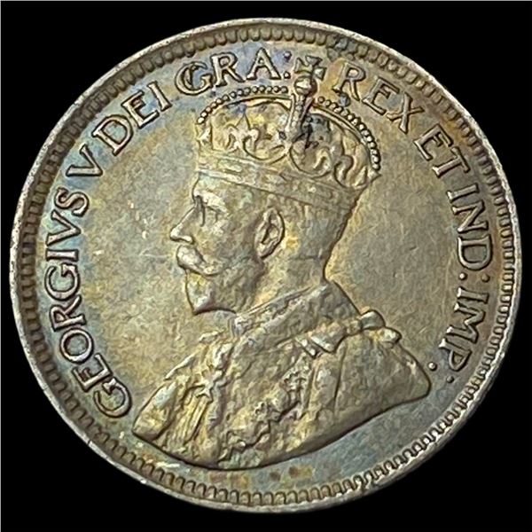1917-C Newfoundland Silver 10 Cents NEARLY UNCIRCULATED