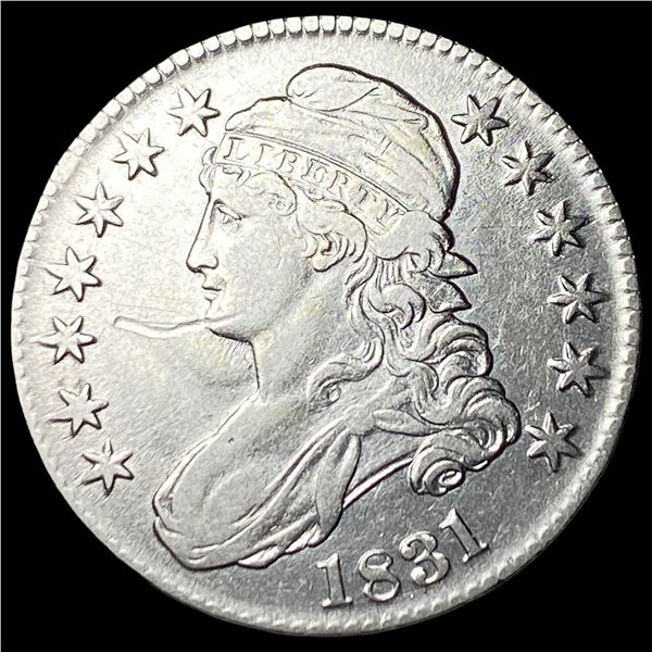 1831 Capped Bust Half Dollar NEARLY  UNCIRCULATED
