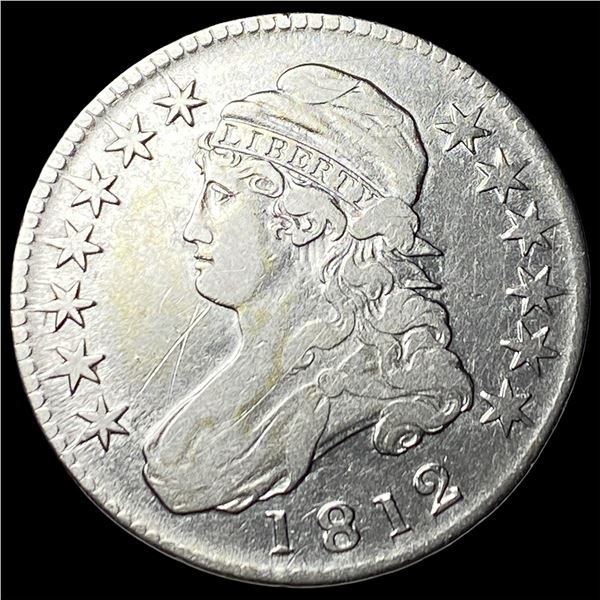 1812 Capped Bust Half Dollar LIGHTLY  CIRCULATED