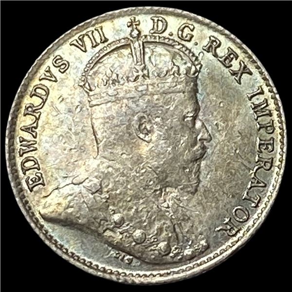 1904 Canada Silver 5 Cents CHOICE AU
