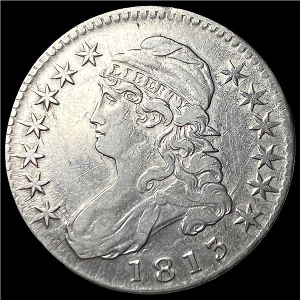 1813 Capped Bust Half Dollar NEARLY UNCIRCULATED