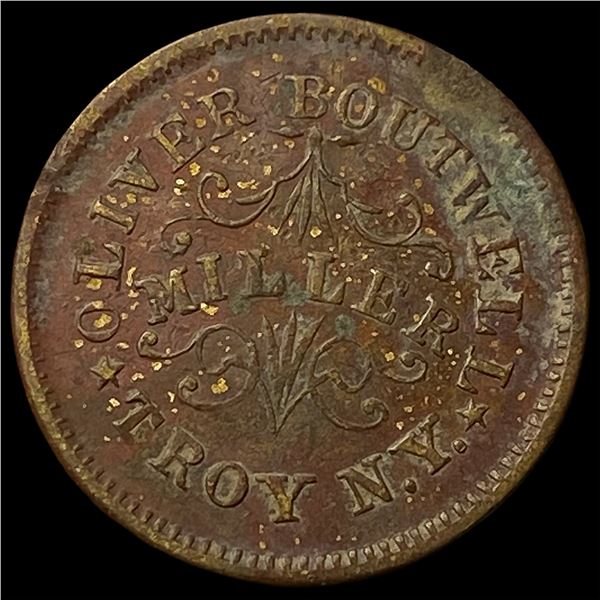 1863 Civil War Token Oliver Boutwell HIGH GRADE