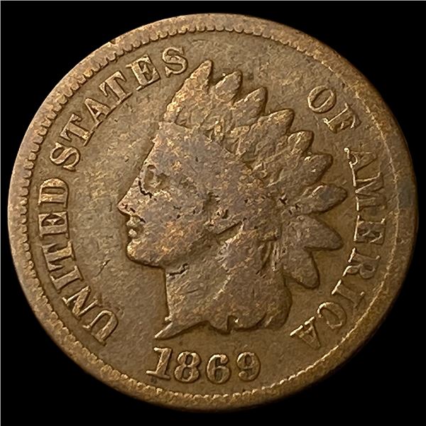 1869 Indian Head Cent NICELY CIRCULATED