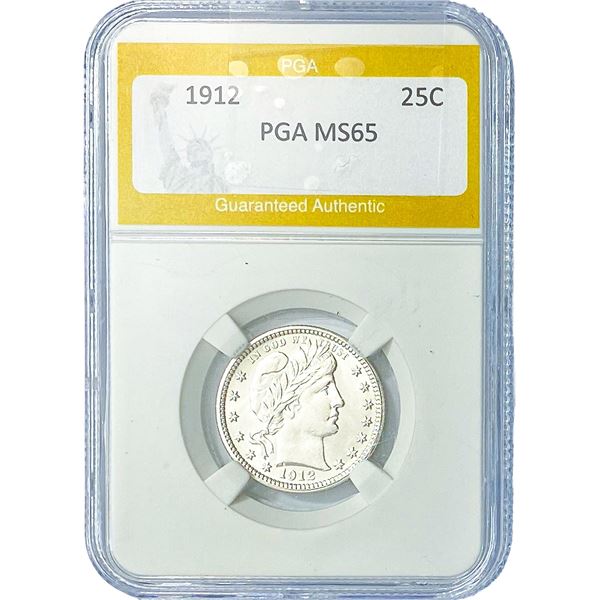1912 Barber Quarter PGA MS65