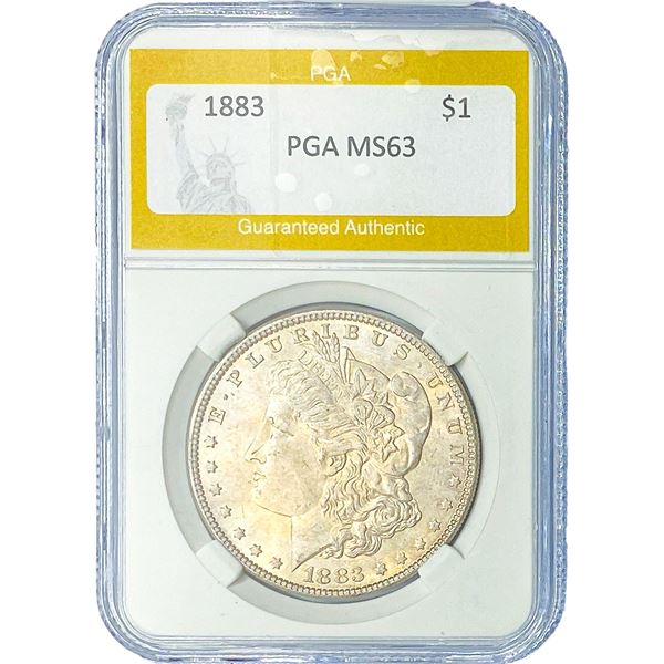 1883 Morgan Silver Dollar PGA MS63