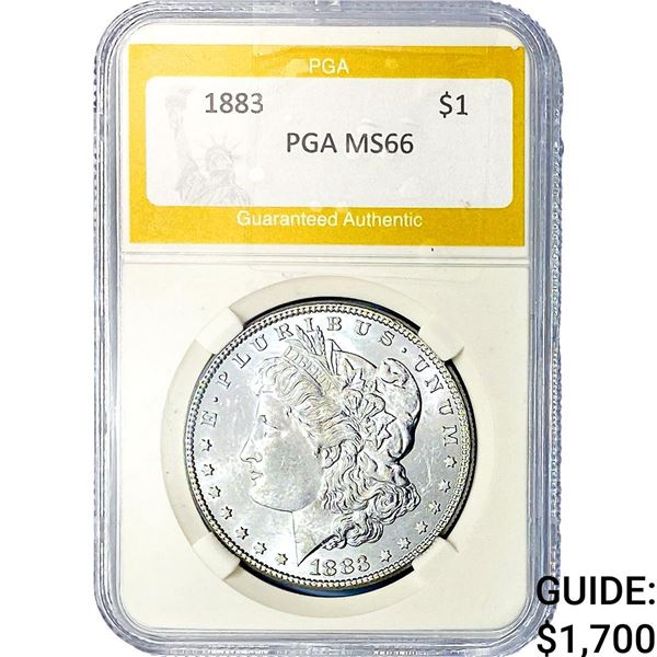 1883 Morgan Silver Dollar PGA MS66