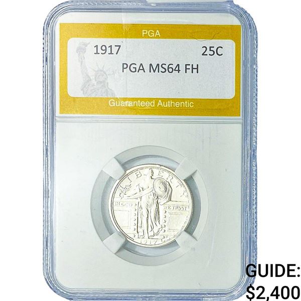 1917 Standing Liberty Quarter PGA MS64 FH