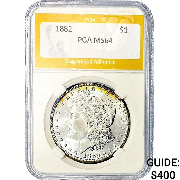 1882 Morgan Silver Dollar PGA MS64