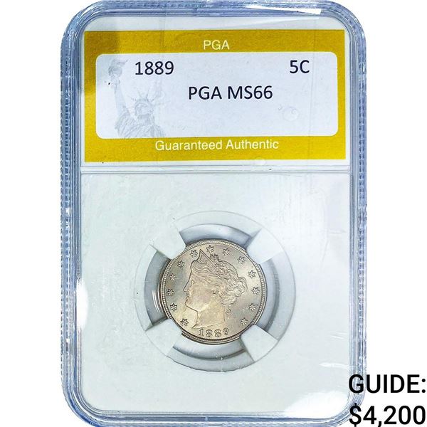 1889 Liberty Victory Nickel PGA MS66