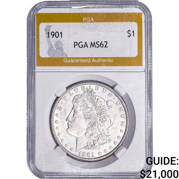 1901 Morgan Silver Dollar PGA MS62