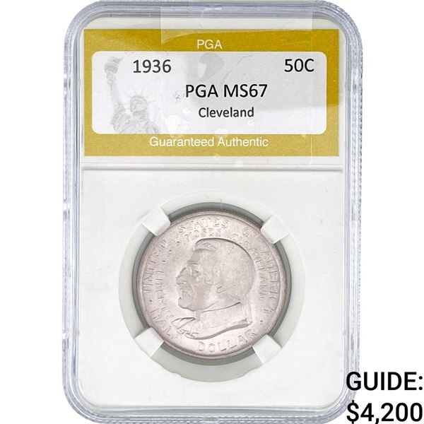 1936 Cleveland Half Dollar PGA MS67