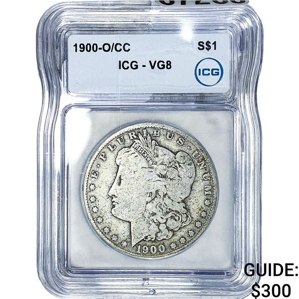 1900-O/CC Morgan Silver Dollar ICG VG8