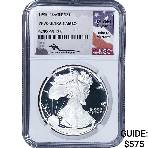 1995 Silver Eagle NGC PF70 Ultra Cameo