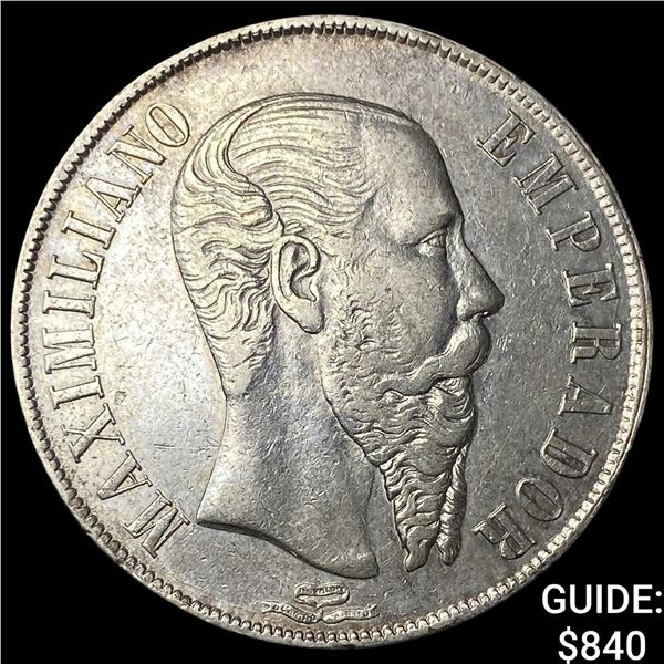 1866Mo Mexico Silver 1 Peso