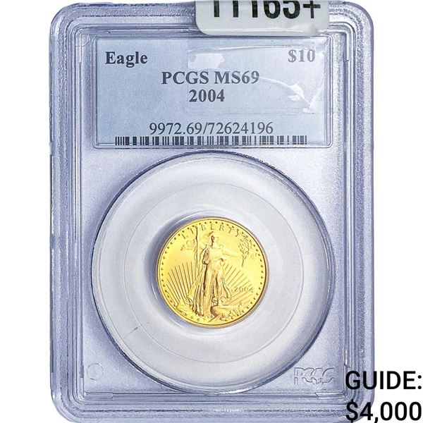 2004 1/4oz Gold Eagle $10 PCGS MS69