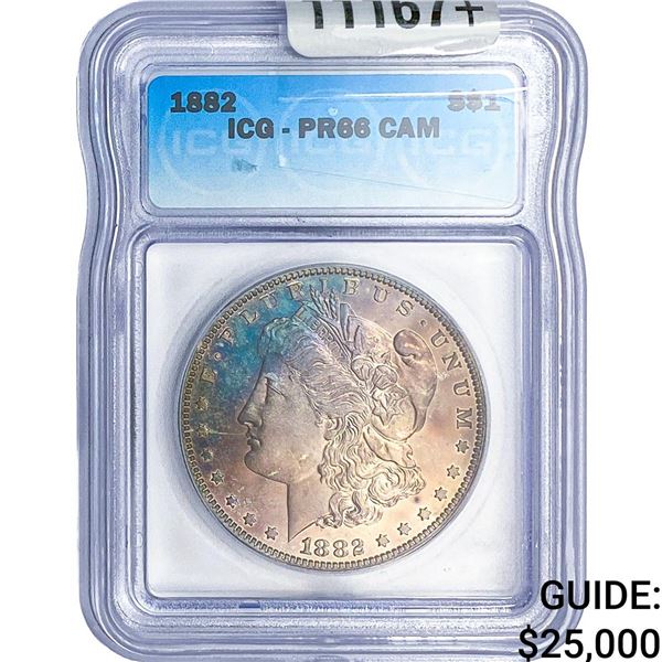 1882 Morgan Silver Dollar ICG PR66 Cam