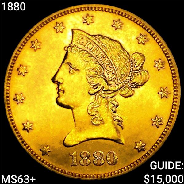 1880 $10 Gold Eagle CHOICE BU+