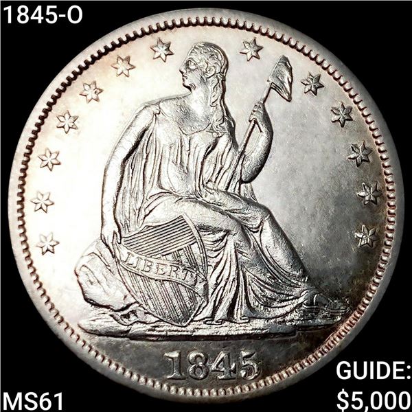 1845-O Seated Liberty Half Dollar UNCIRCULATED