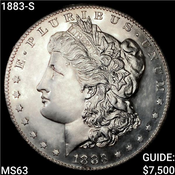 1883-S Morgan Silver Dollar CHOICE BU