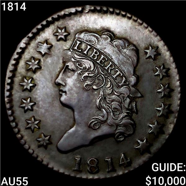 1814 Classic Head Large Cent HIGH GRADE