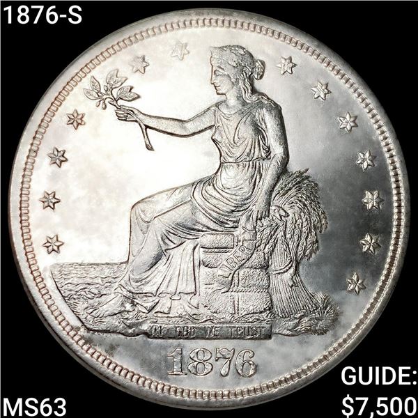 1876-S Silver Trade Dollar CHOICE BU