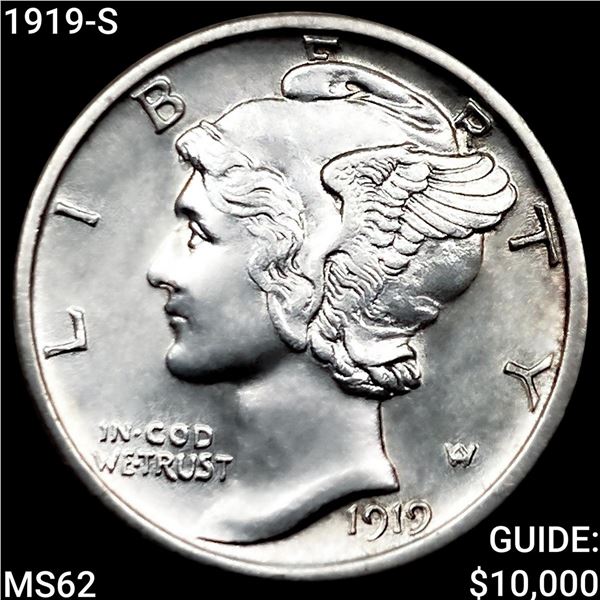 1919-S Mercury Dime UNCIRCULATED