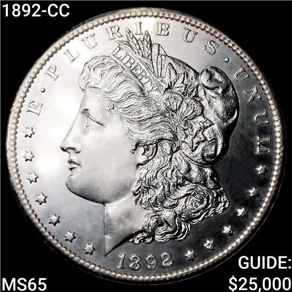 1892-CC Morgan Silver Dollar GEM BU