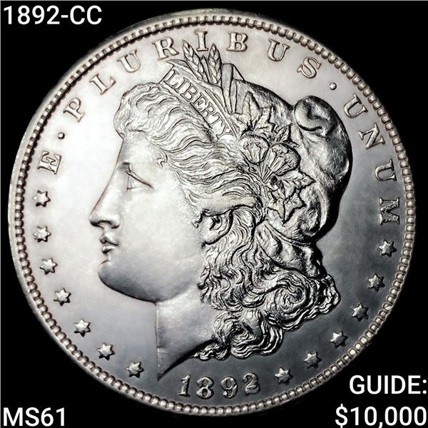 1892-CC Morgan Silver Dollar UNCIRCULATED