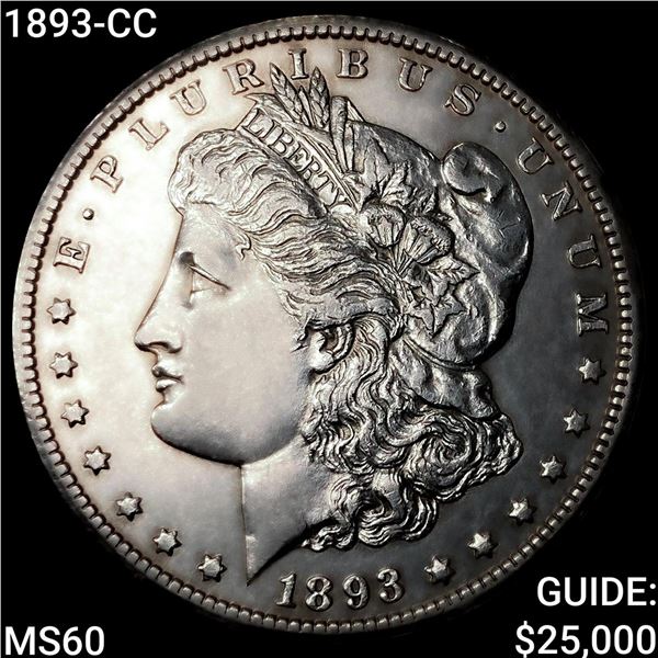 1893-CC Morgan Silver Dollar UNCIRCULATED