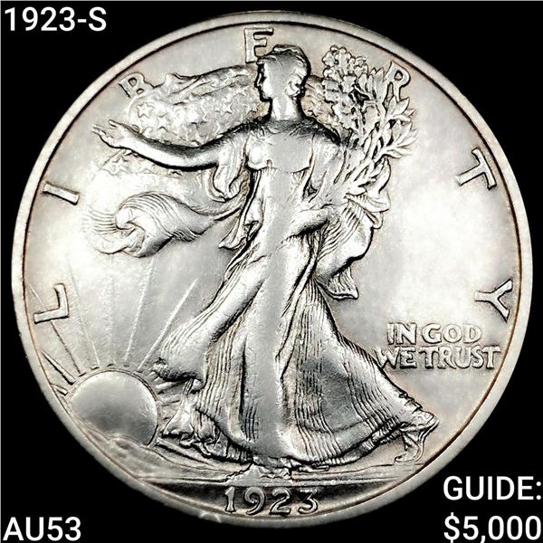 1923-S Walking Liberty Half Dollar CLOSELY UNCIRCULATED