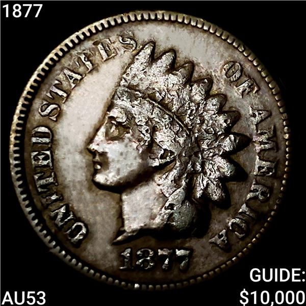 1877 Indian Head Cent CLOSELY UNCIRCULATED