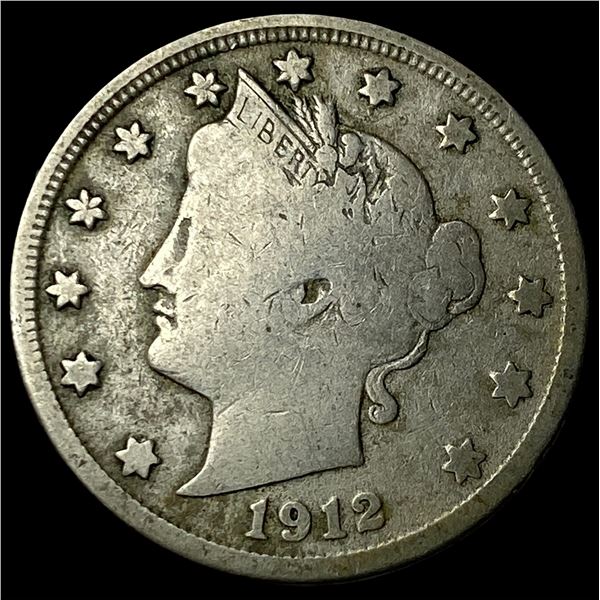 1912-S Liberty Head Nickel NICELY CIRCULATED
