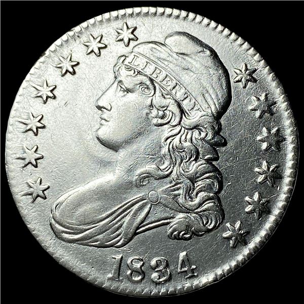 1834 Capped Bust Half Dollar CLOSELY  UNCIRCULATED