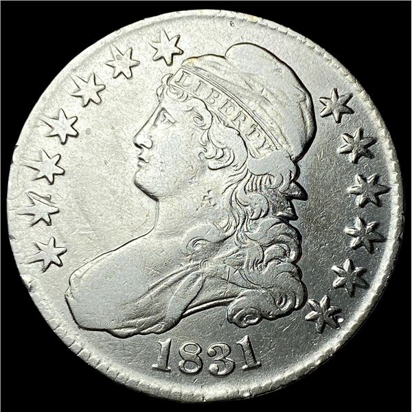 1831 Capped Bust Half Dollar CLOSELY  UNCIRCULATED