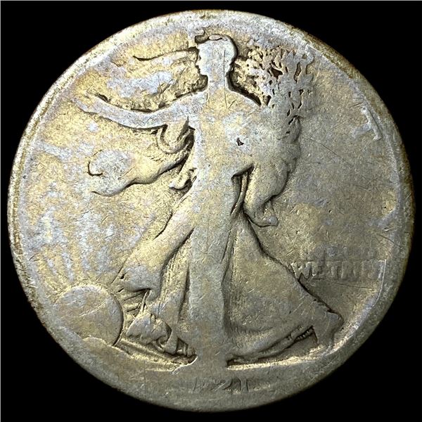 1921-D Silver Walking Liberty Half Dollar NICELY CIRCULATED