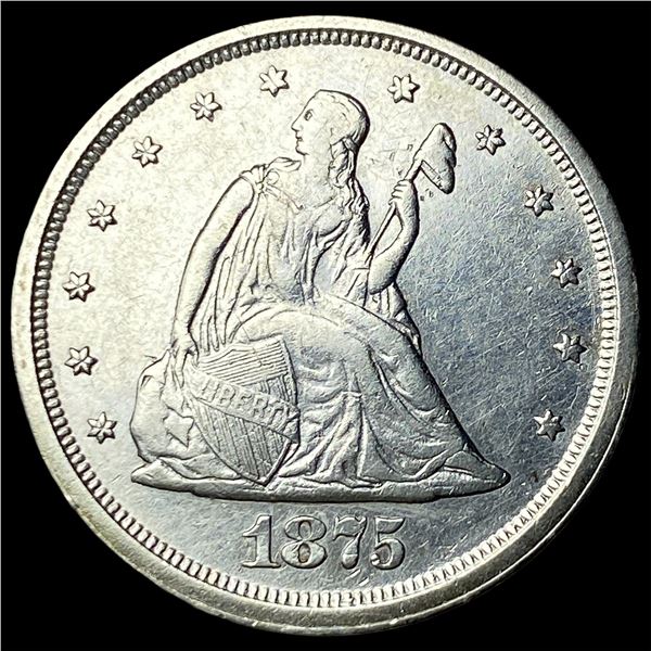 1875-S Silver Twenty Cents CLOSELY  UNCIRCULATED