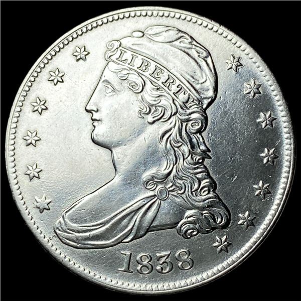 1838 Silver Capped Bust Half Dollar CLOSELY UNCIRCULATED
