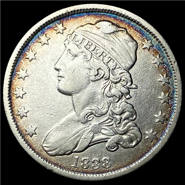 1838 Silver Capped Bust Quarter CLOSELY  UNCIRCULATED