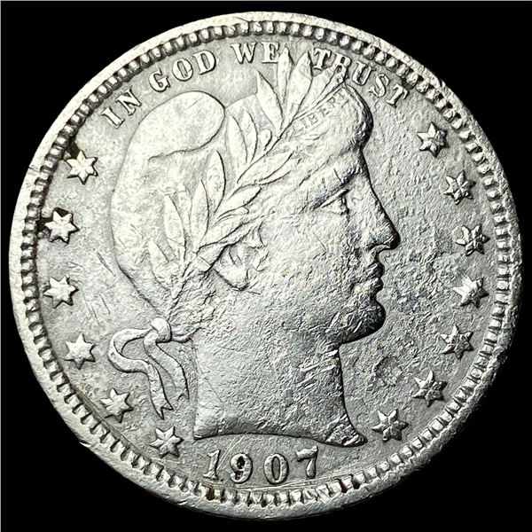 1907 Barber Quarter HIGH GRADE