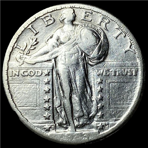 1923-S Silver Standing Liberty Quarter CLOSELY UNCIRCULATED