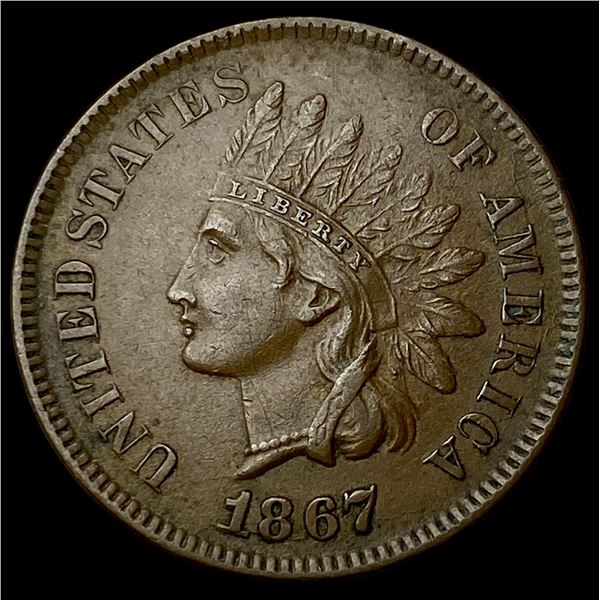 1867 Indian Head Cent CLOSELY UNCIRCULATED
