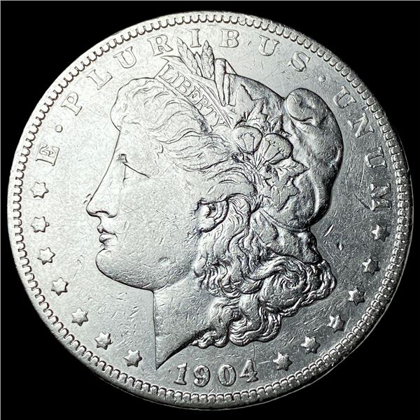 1904 Silver Morgan Dollar NEARLY UNCIRCULATED
